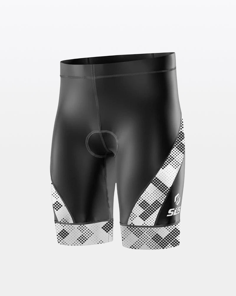 Men's AG Enduro Zip Pocket Tri Shorts - White Fractal