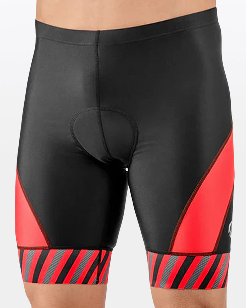 Men's Pro Trackhawk Zip-Pocket Tri Shorts - Red Wave