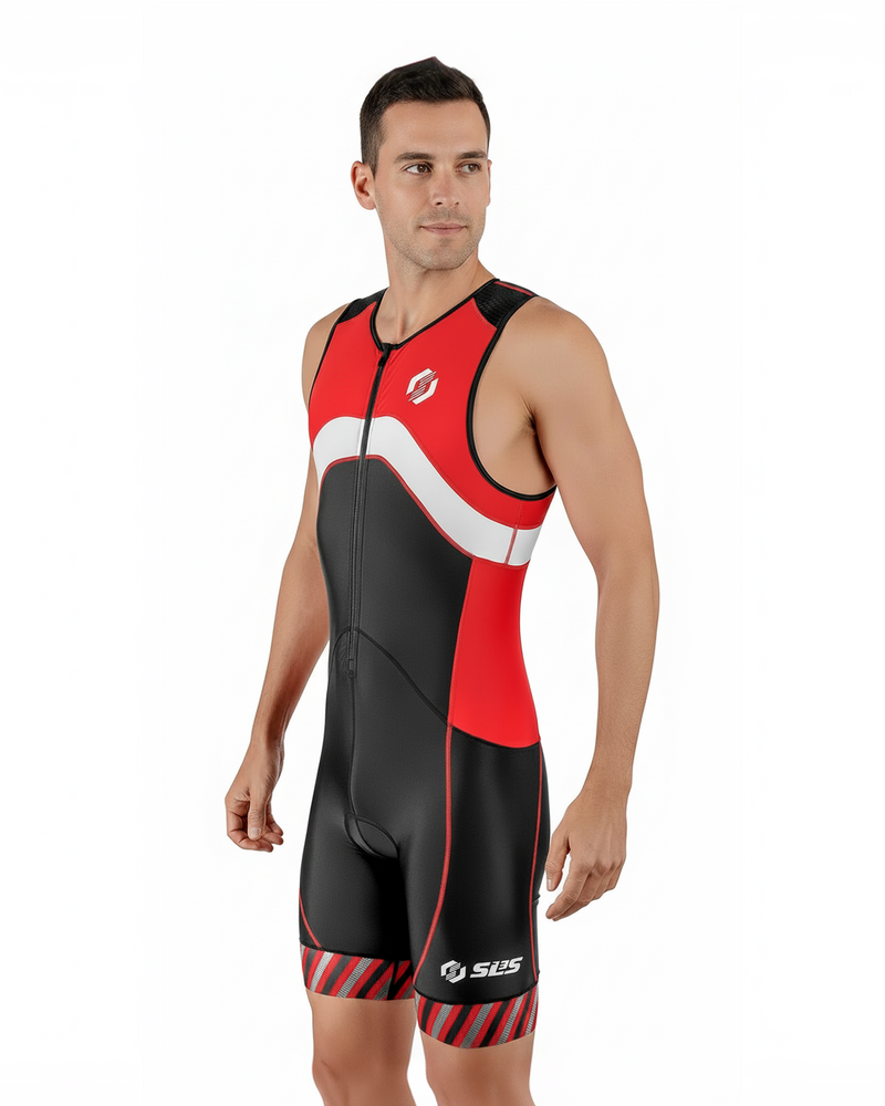 Men's Pro Trackhawk Tri Suits - Red Wave